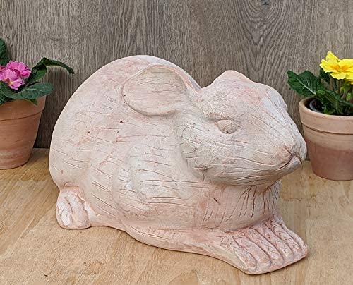 Hase Kaninchen ca.  51 cm lang aus Terracotta, Bauernhof, Landleben, Haustier